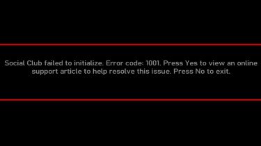 Error message on GTA4