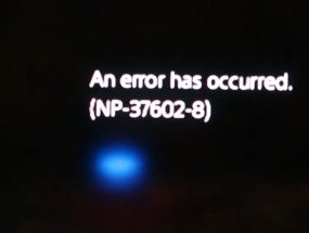 PS4 Error np-37602-8 Code when Sign Into YouTube
